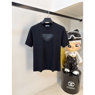Prada/Prada 2026 Round Neck Short-Sleeved T-Shirt Couple Style Men Style Raglan Sleeves Inner Co-Bra