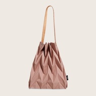 Pavi studio Thailand Cutie Designer Fashion Foldable Shoulder Bag Dark Nude Color| Medium