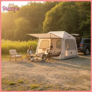 Sunnimix Spacious Inflatable Car-Tail Tent Freestanding Inflatable SUV Tent Heavy-Duty Shelter Roomy
