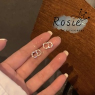 Youthful C-D Small Silver Plated Earrings for Women Rosie Accessories Jewelry - M106