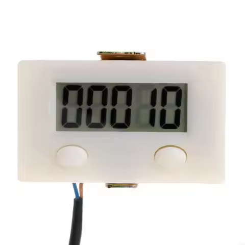 L9BE Digital 5 Digit LCD Electronic Punch Counter With Microswitch Reset&Pause Button