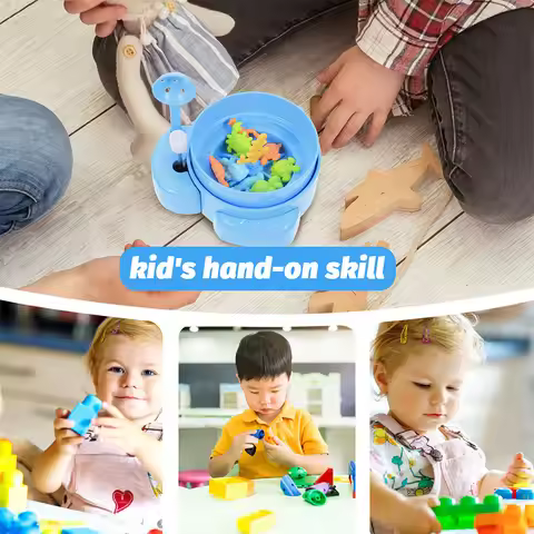 4Pcs Small Dinosaurs Claw Machine Kids Entertainment Hand Eye Coordination Party Favors Preschool Ga