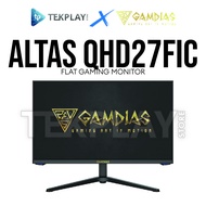 GAMDIAS ATLAS QHD27FIC 27 Inches FLAT MONITOR IPS 180Hz 1440P