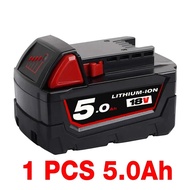 NEW 18V For Milwaukee M18 M18B6 18V XC 12Ah 9Ah Li-ion Battery 48-11-1860 /Charger rechargeable batt