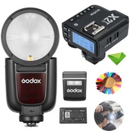 Godox V1 V1Pro O TTL フラッシュ、X2T-O 付き オリンパス パナソニック用、1/8000 HSS 500 フルパワーフラッシュ、1.3 秒のリサイクル時間、外部フラッシュ SU