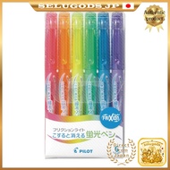 PILOT SFL60SL6C Highlighter, Friction Light, 3.3 mm, 6 Color Set
