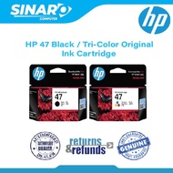 HP 47 Black/Tri-Color Original Ink Cartridge