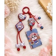 Keychain Printed Beads l Embossed Acrylic Beads l Keychain Charm l Phone Charm l