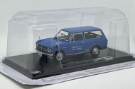 懷舊商用車系列 1/43 第117卷 本田L700 1965 工程車專用藍色廂型車 有山建設公司 Hachette Spark 壓鑄模型車