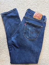 二手 美國購買 Levis Levi‘s 511 Jeans Red 彈性 修身 Slim 深藍色牛仔褲  w33 x L30