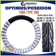 OPTIMUS/POSEIDON GRIPPER TUBE TYPE TIRE FOR MOTORCYLE 60/90-17 50/80-17 45/80-17 50/90-17
