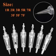 Eyebrow Tattoo Needles ทิ้ง Microblading ตลับหมึกเข็ม1D 1R 2R 3R 3F 7R 7F ปากกาเข็ม Nano