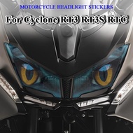 Waterproof Headlight Stickers Protection Motorcycle Headlamp Guard Decals Accessories For Cyclone RT