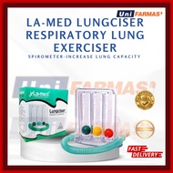 LA- MED LUNGCISER RESPIRATORY LUNG EXERCISER/ TRIBALL SPIROMETER