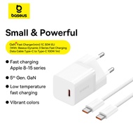 Baseus ที่ชาร์จ USB 30W Type C ที่ชาร์ตมือถือแบบพกพารองรับ Type C PD ตัวชาร์จไฟสำหรับ iPhone เร็ว17 