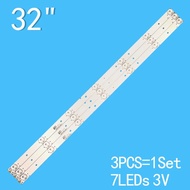 Jalur Lampu Belakang LED 7 Lampu untuk Hisense 32"TV 32H3B1 JL.D3271330-03DS-F LED32K1800 32K1800 59