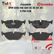 Brembo Black ผ้าเบรคหลัง Bmw (E36) 318i 320i 16i 18i 20i 25i / P06 013B