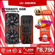 AISURIX Graphics Card GTX 1660Ti 6GB GDDR6 GeForce Video Card Brand New GPU For PC Gaming
