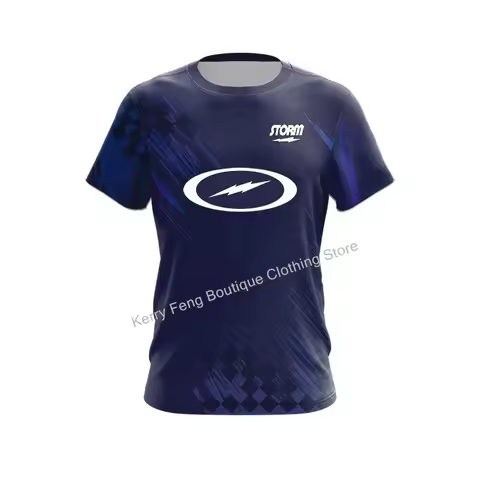 New Summer Outdoor Indoor Bowling jersey T-shirt For Daily Kids Adult Comfortable Sports Short Sleev
