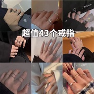 Ring ins Students Adjustable 9.9 Cheap Rings Couple Coins Not Fade Punk Retro Male Washable IAT0