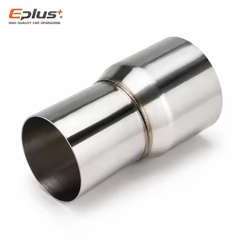 EPLUS Exhaust Pipe Reducer Adapter Stainless Steel Universal Straight Connector for Car and Motorcyc
