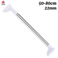 END# 50-120cm Punch-free Telescopic Clothing Rod Extendable Stainless Steel Curtain Pole Easy Installation for DIY Space