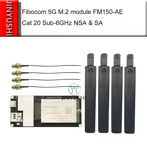 JINYUSHI Fibocom 5G module Support FOAT/DFOTA/VoLTE/Audio/eSIM For Asia Europe AustraliaFM150-AE M.2