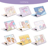 [2pcs] DIY Laptop Cover Sticker Girl Cute Gemini Laptop Computer Office Dormitory Student Laptop Com