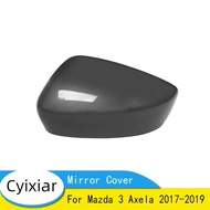 Door Rearview Mirror Cover Cap Housing For Mazda 3 Axela 2017-2019 Car Accessories