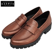 ECCO Modtray 女士真皮樂福鞋，ブラウン23.5 厘米，貨號 490013，尺寸 37（歐盟）[二手]