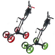 GAMEN Factory Custom Made High Quality 4 Wheel Golf Trolley with Umbrella Holder