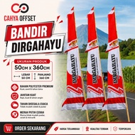 MERAH 8.8 Colorful Red and White Pennant Flags Garuda Bandir 17 August