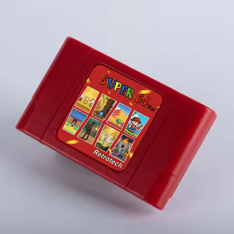 Super 64 Retro Game Card 340 in 1 EUR PAL USA NTSC Game Cartridge for N64 Video Game Console With 16