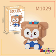 Mainan anak PUZZLE BALOK SUSUN  3D DIY Mainan Edukasi Bayi Puzzle Brick Mini Kartun Karakter Hadiah 