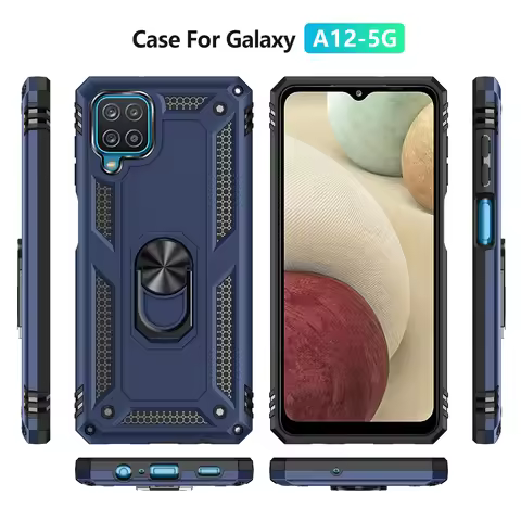 Ring Holder Case For Samsung Galaxy A12 SM-A125F/M/N M12 F12 A M F 12 Shockproof Cover For Galaxy A1