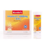 Kordel's Vitamin C 1000mg + Zinc Effervescent Tablet 3x10s