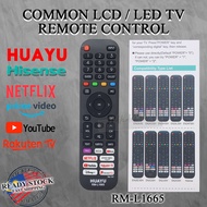 HUAYU UNIVERSAL HISENSE SMART LCD LED TV REMOTE CONTROL RM-L1665 REMOTE TV HISENSE SMART TV REMOTE C