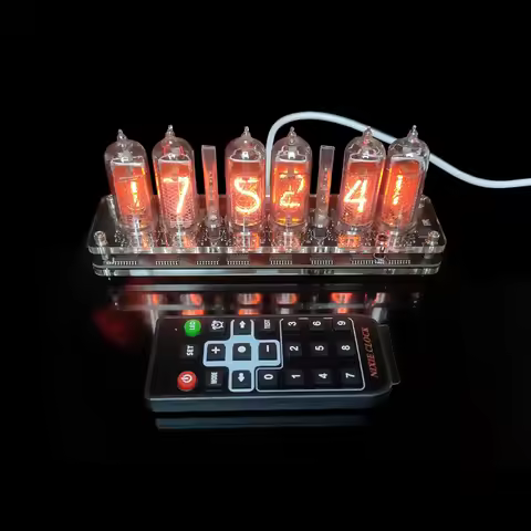 GHXAMP 6-bit IN14 Glow Tube Clock Module Nixie Clock Audio Accessories Diy USB 5V With Backlight