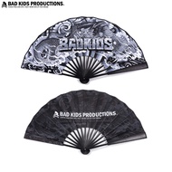 BAD KIDS Evil Boy 26S/S 10 "Dragon Folding Fan (10 inch Wooden Handle Folding Fan)