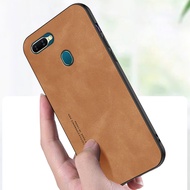 Leather Cover For OPPO A5S A12 A7 A11K F9 Pro AX7 AX5S New Casing Sheepskin Soft Phone Case