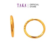 FB8 TAKA Jewellery 999 Pure Gold Earrings Hoop