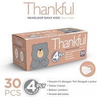 Thankful Face Mask Kid Headloop Daily 30s
