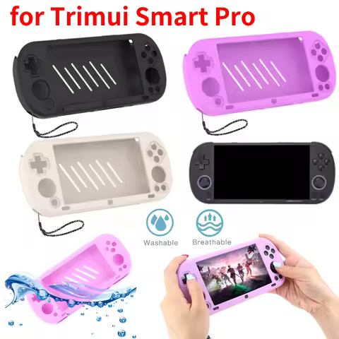 For Trimui Smart Pro 5 Inch Game Console Silicone Case Drop-proof Shockproof Protective Cover For Tr