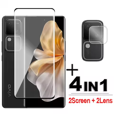 For Vivo V30 Glass For Vivo V30 Pro Tempered Glass Full Cover 3D Curved HD Screen Protector For Vivo