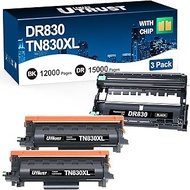 LEMERO UTRUST TN830XL Toner Cartridge DR830 Drum Unit Replacement for Brother TN830XL TN830 DR830 To