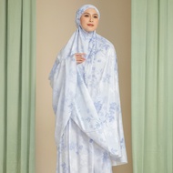 HijabChic Zayana Prayer Set - Mukena Dewasa Satin Silk Premium Lembut Motif Bunga Mewah