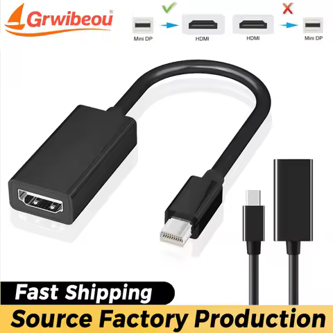 Mini DisplayPort To HDMI-compatible Adapter 1080P Mini DP Male To HDMI-compatible Female for MacBook
