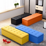 +++Storage Stool Storage Bench Seat Sofa Stool Rectangular Storage Box Multifunctional Storage Bench