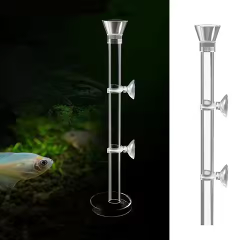 Acrylic Aquarium Feeder Tube Dish Transparent Fish Tank Shrimp Snail Shrimp Food Feeder Bowl Aquariu