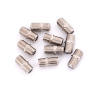 100PCS RG6 F Type Coupler Adapter Connector for Satellite TV Antenna Coaxial Cable